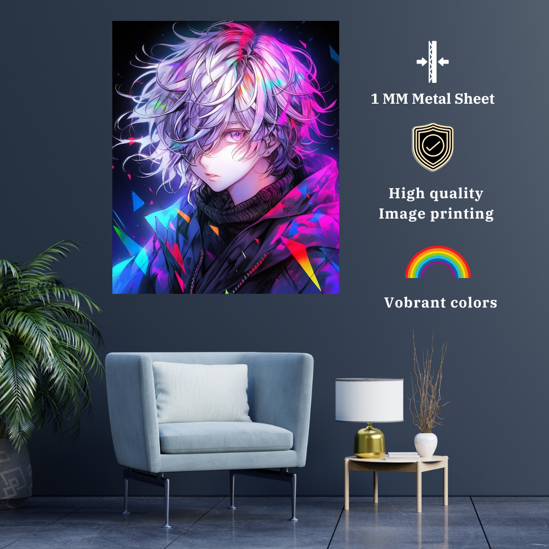 Killua colorful Metal Print