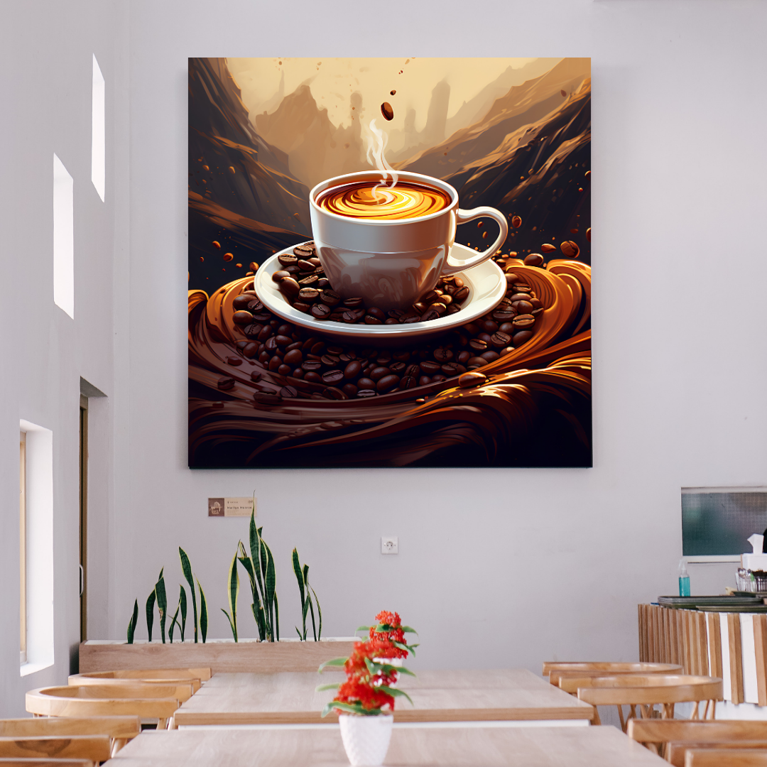 Coffe Wall Metal Print