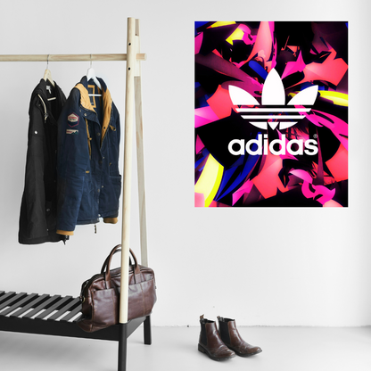 Adidas Logo Metal Print