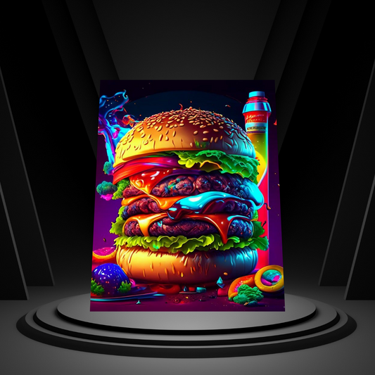 Burger Metal Print